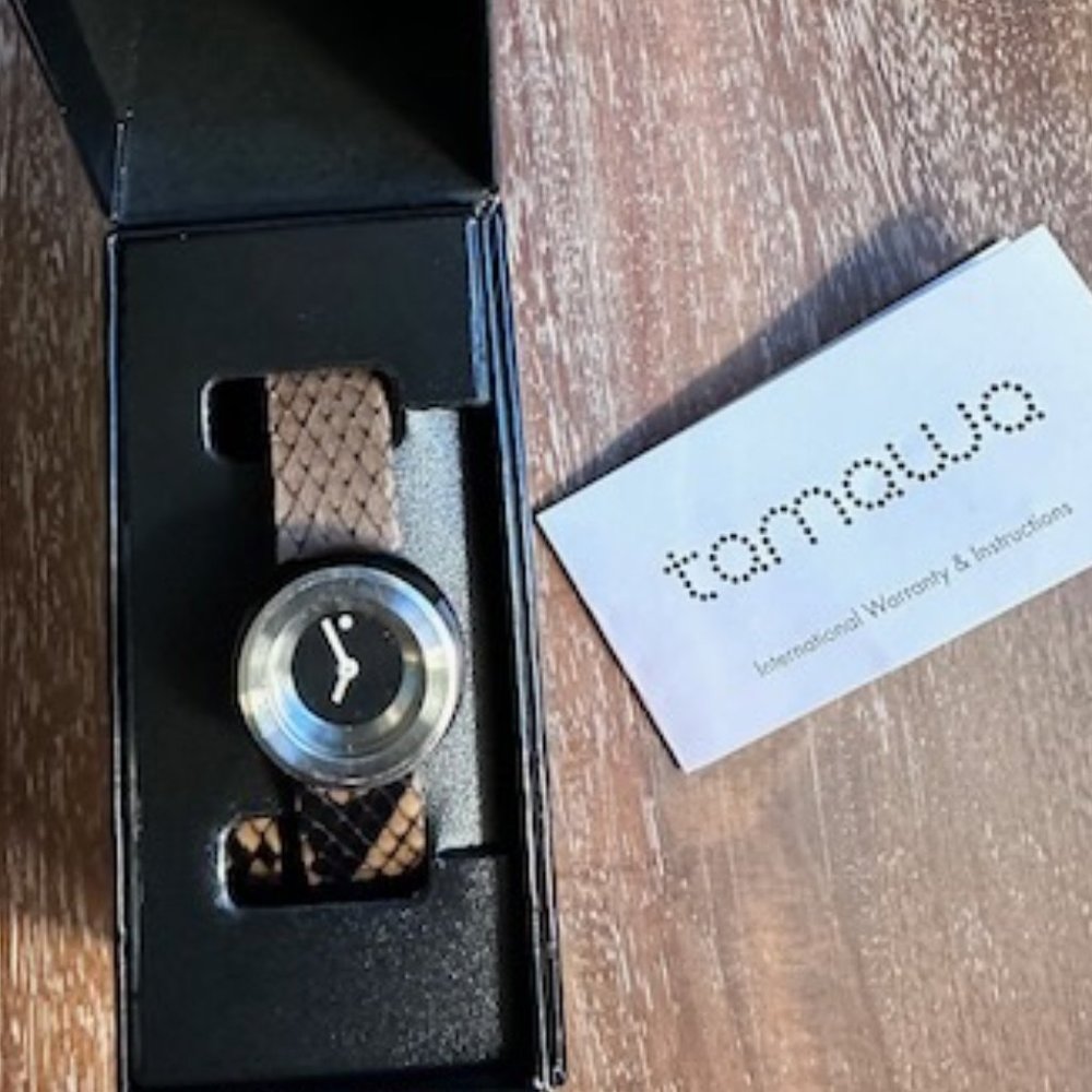 Tamawa | Woman's Bakelite Watch With Python Print… - image 6